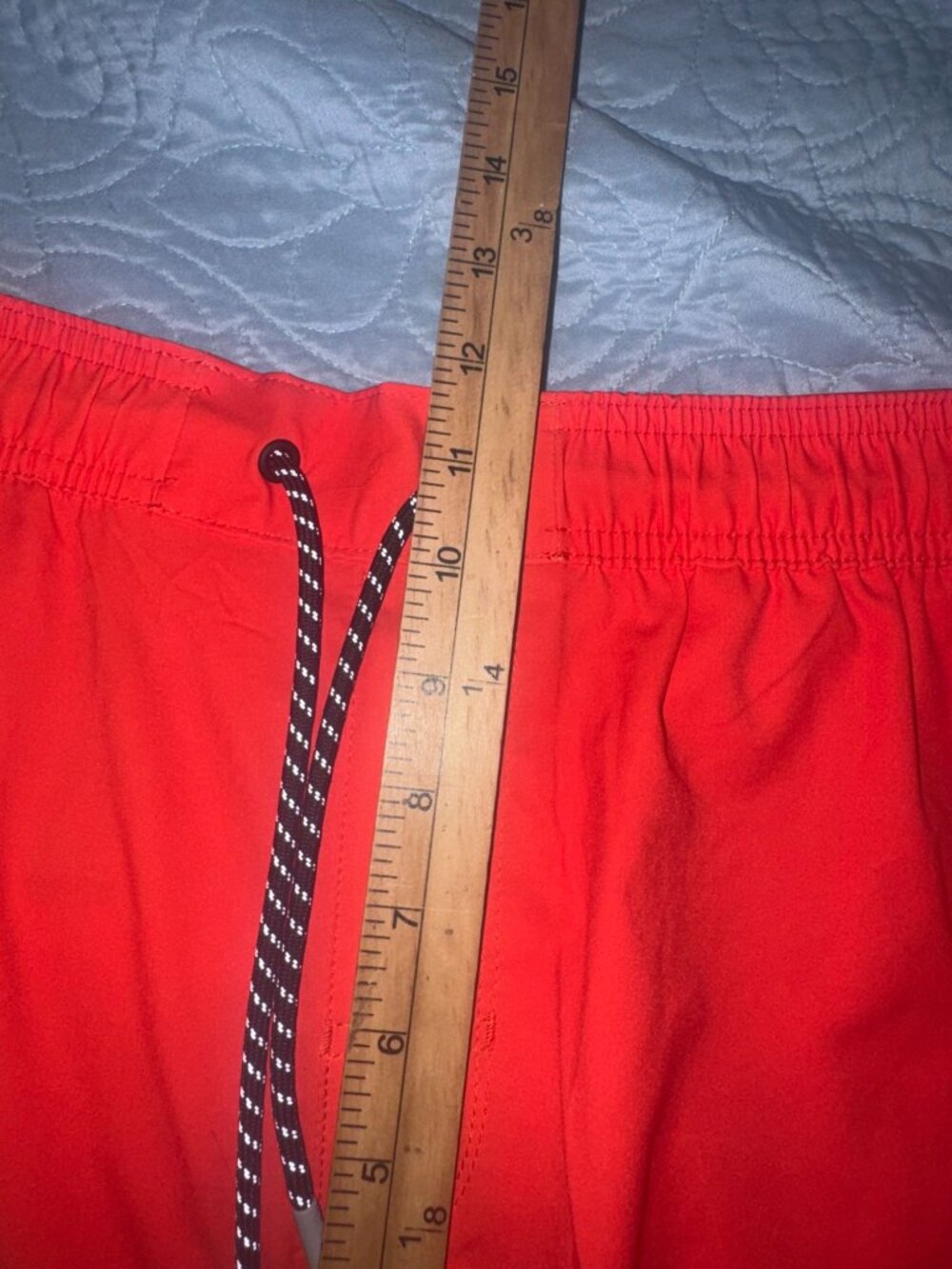 Legends Mens Red Multi-Color Athletic Shorts With Pockets & Drawstring Size L - Picture 5 of 6